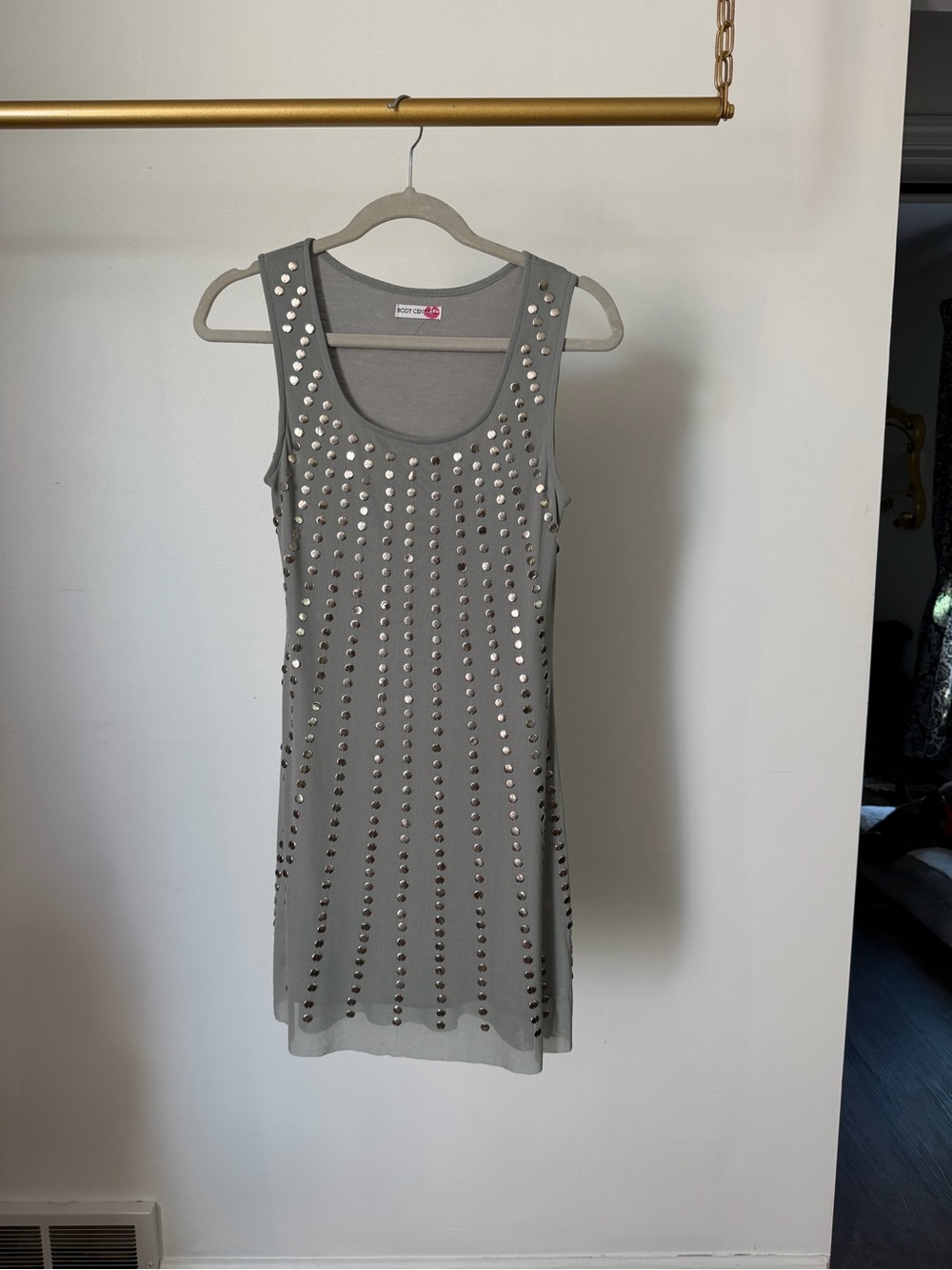 Studded mini dress